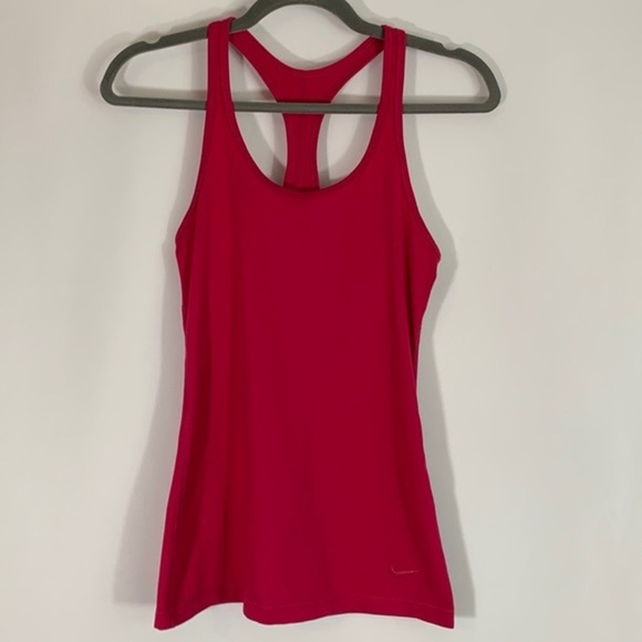 Nike Dri-Fit Dark Pink Athletic Tank Top - Picture 1 of 6
